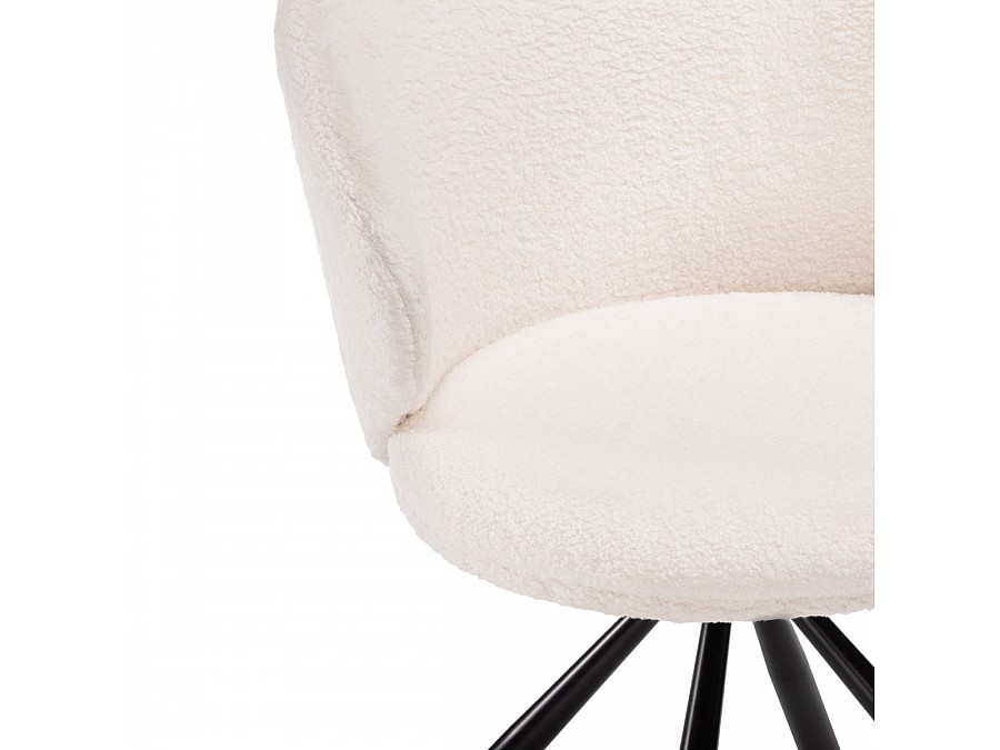 Стул на металлокаркасе Solomon крутящийся white / black
