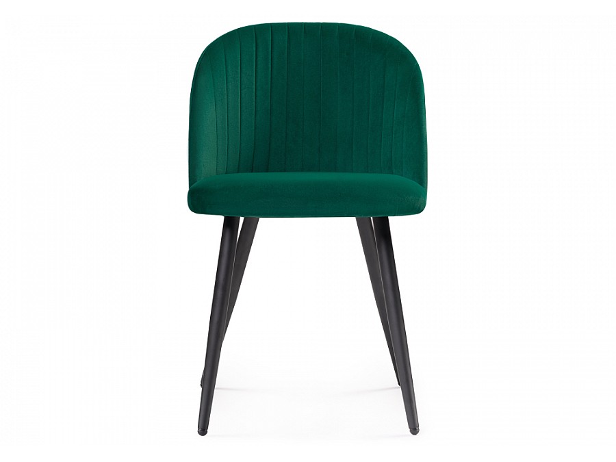 Стул на металлокаркасе Gabi 1 dark green / black