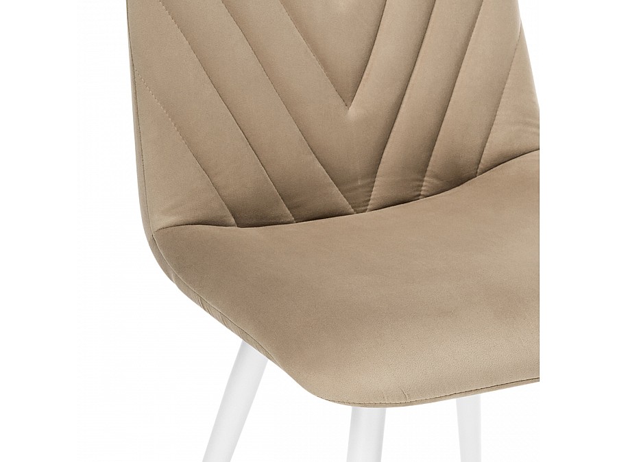 Стул на металлокаркасе Ральф бежевый / белый