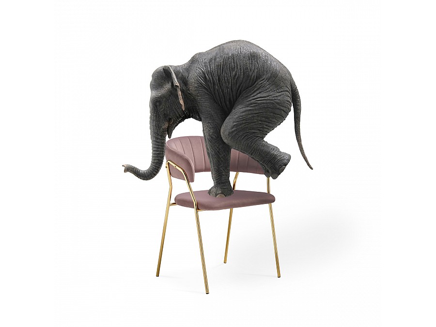 Стул на металлокаркасе Kamelia 1 light purple /gold