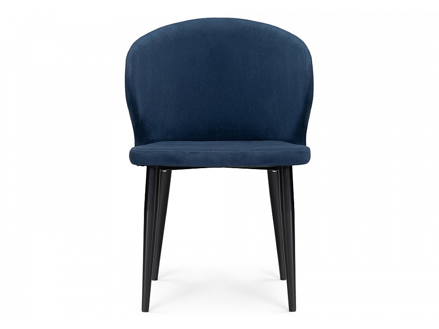 Стул на металлокаркасе Алсисар темно-синий / черный