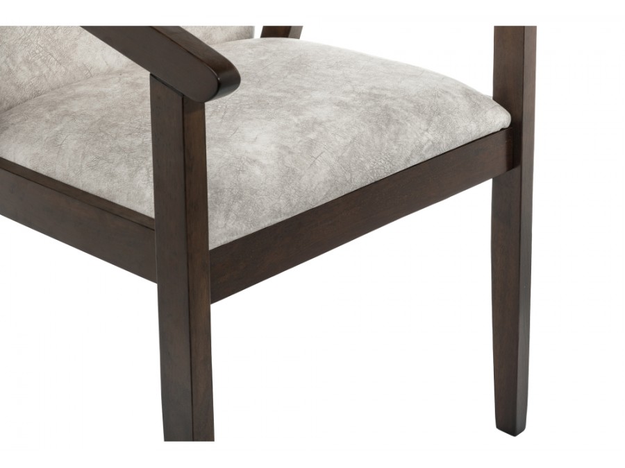 Стул деревянный Lono tobacco / light grey