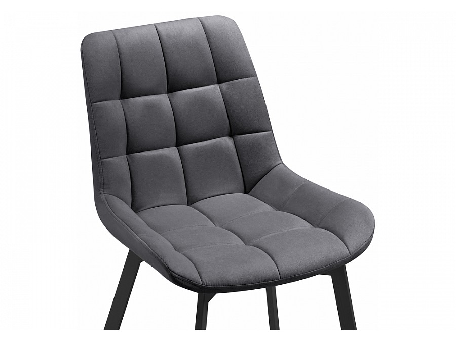 Стул на металлокаркасе Челси темно-серый 996 / черный