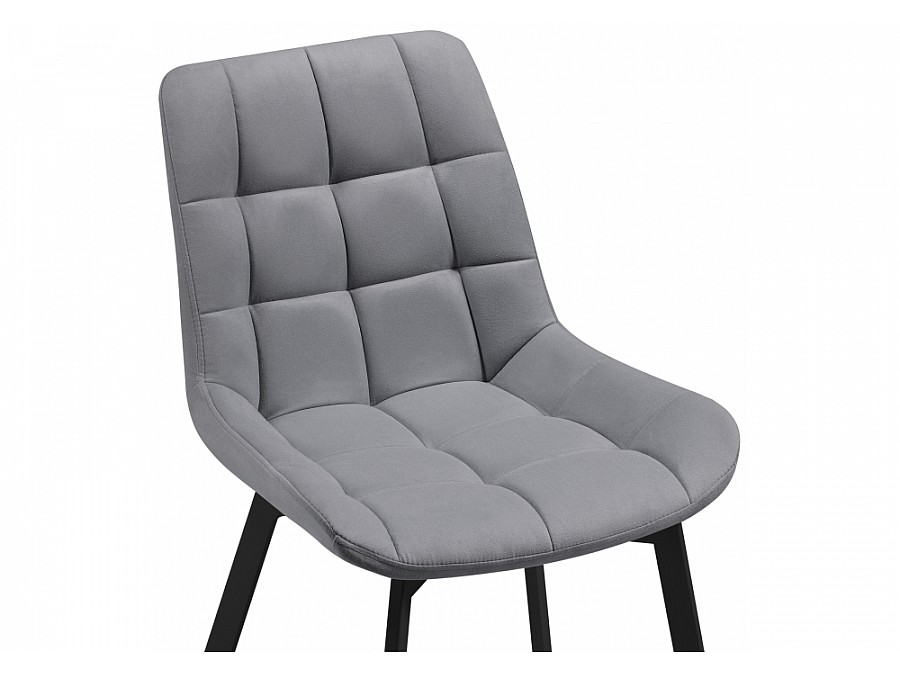 Стул на металлокаркасе Челси серый 02 / черный