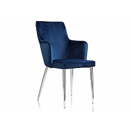 Стул на металлокаркасе Benza dark blue
