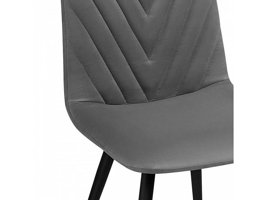 Стул на металлокаркасе Ральф темно-серый / черный