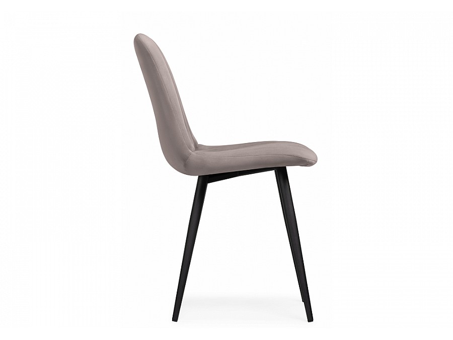 Стул на металлокаркасе Дани латте велюр velutto 08 / черный