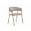 Стул на металлокаркасе Kamelia 1 beige / gold