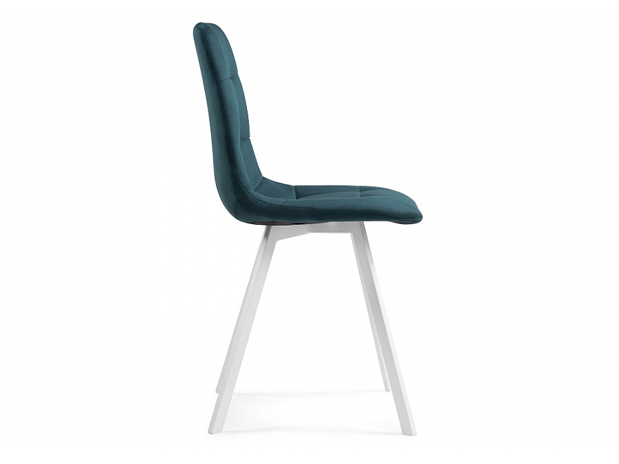 Стул на металлокаркасе Чилли морская волна / белый