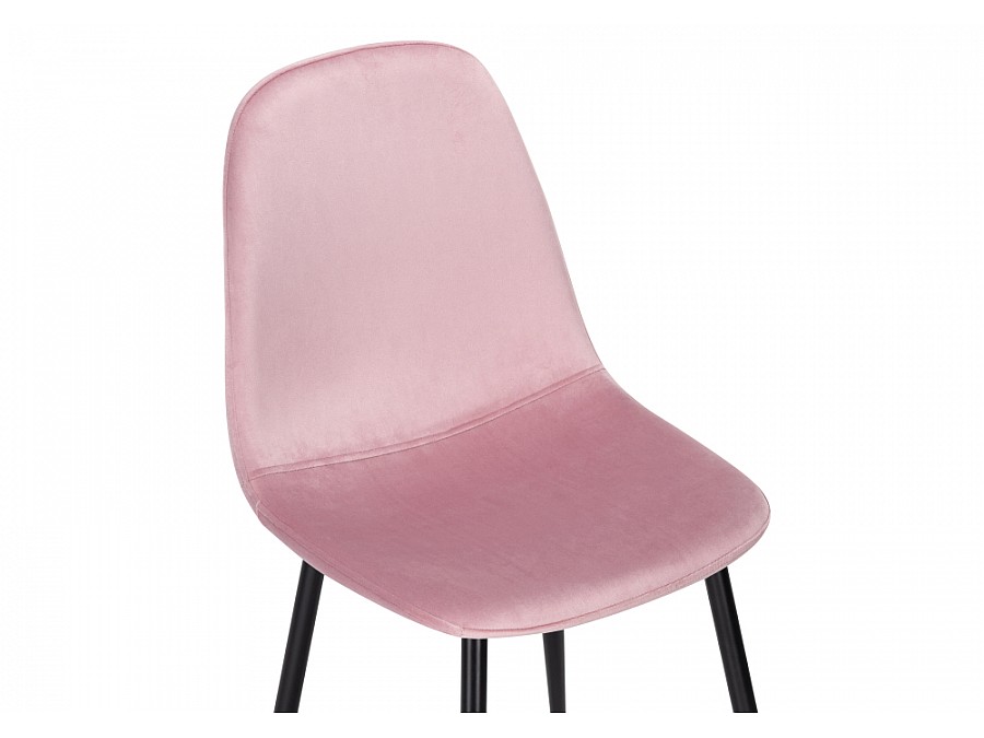Стул на металлокаркасе Lilu pink / black