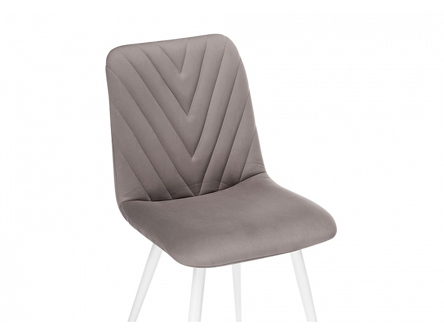 Стул на металлокаркасе Ральф латте / белый