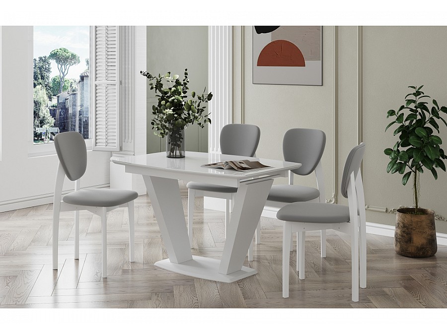 Стул деревянный Вакимо tenerife silver / белый