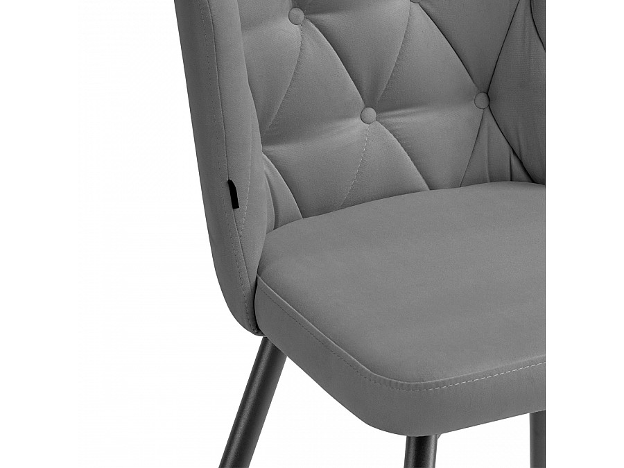 Стул на металлокаркасе Алиссум velutto 12 / черный