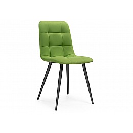 Стул на металлокаркасе Чилли велюр светло-зеленый / черный