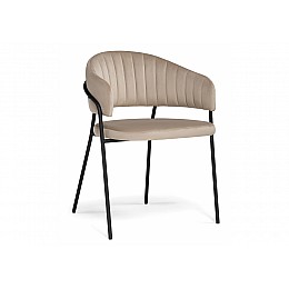 Стул на металлокаркасе Лукас бежевый / черный