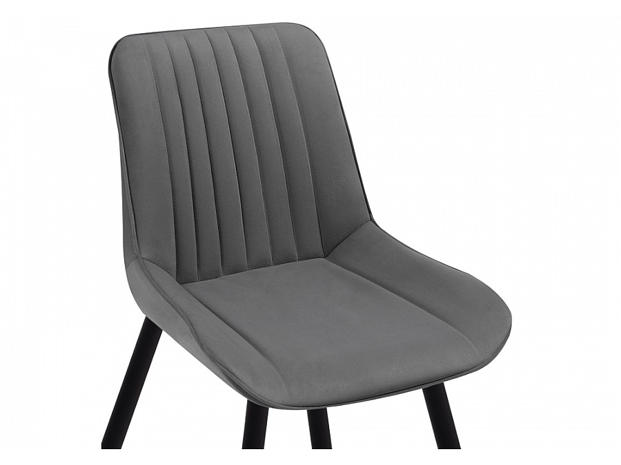 Стул на металлокаркасе Седа темно-серый / черный