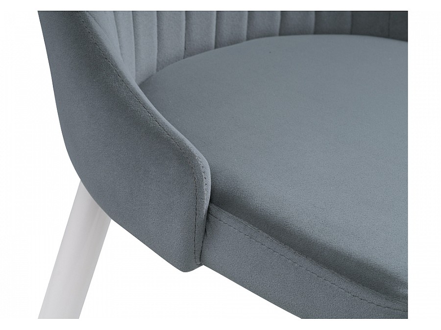Стул на металлокаркасе Kora white / gray