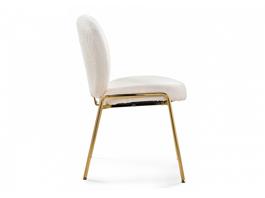 Стул на металлокаркасе Kalipso 1 white / gold