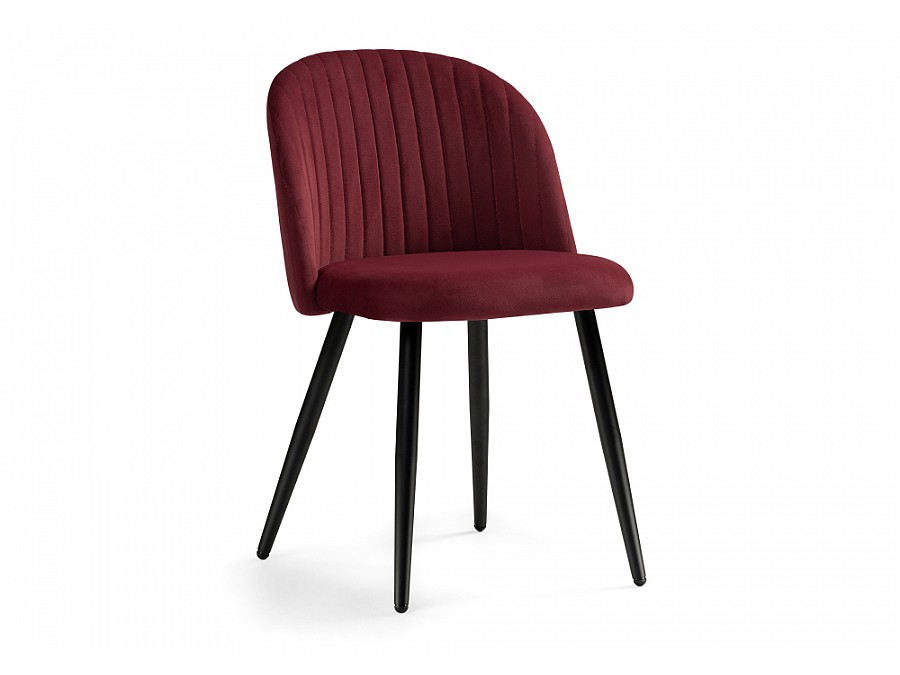 Стул на металлокаркасе Gabi 1 wine red / black