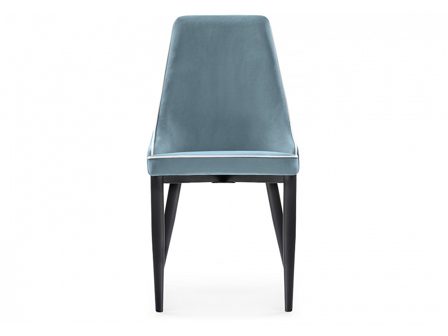 Стул на металлокаркасе Kora 1 light blue / white / black