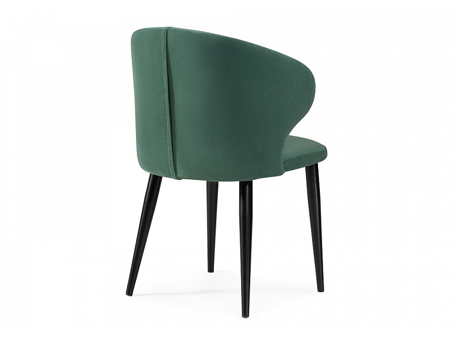 Стул на металлокаркасе Алсисар катания изумруд / черный
