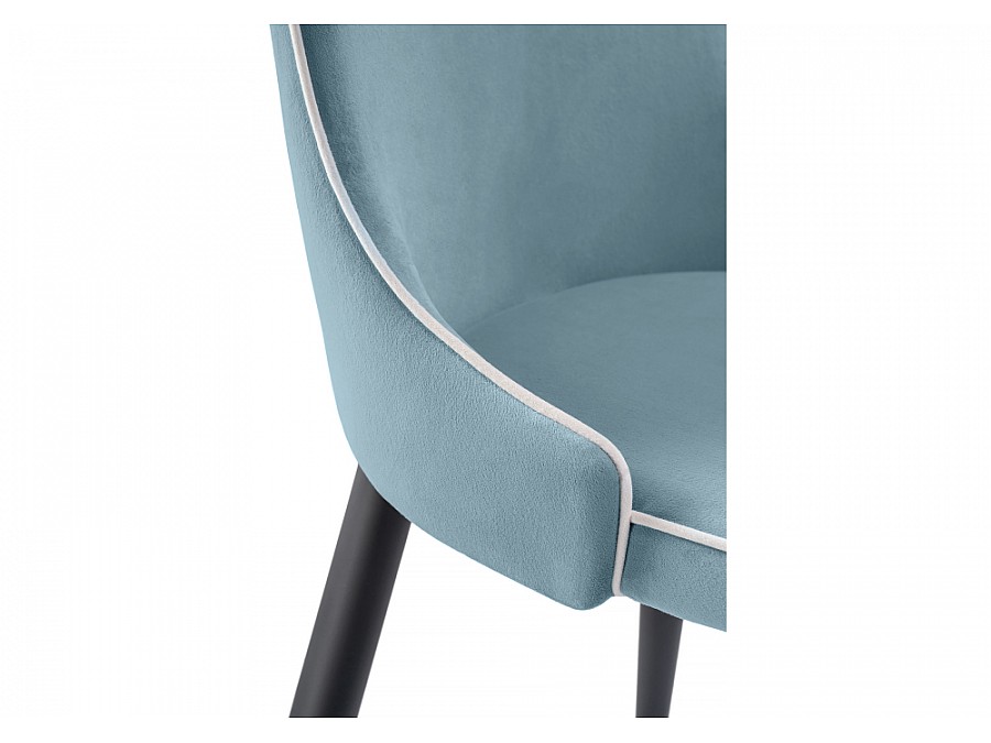 Стул на металлокаркасе Kora 1 light blue / white / black