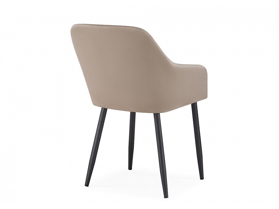 Стул на металлокаркасе Стив черный / бежевый