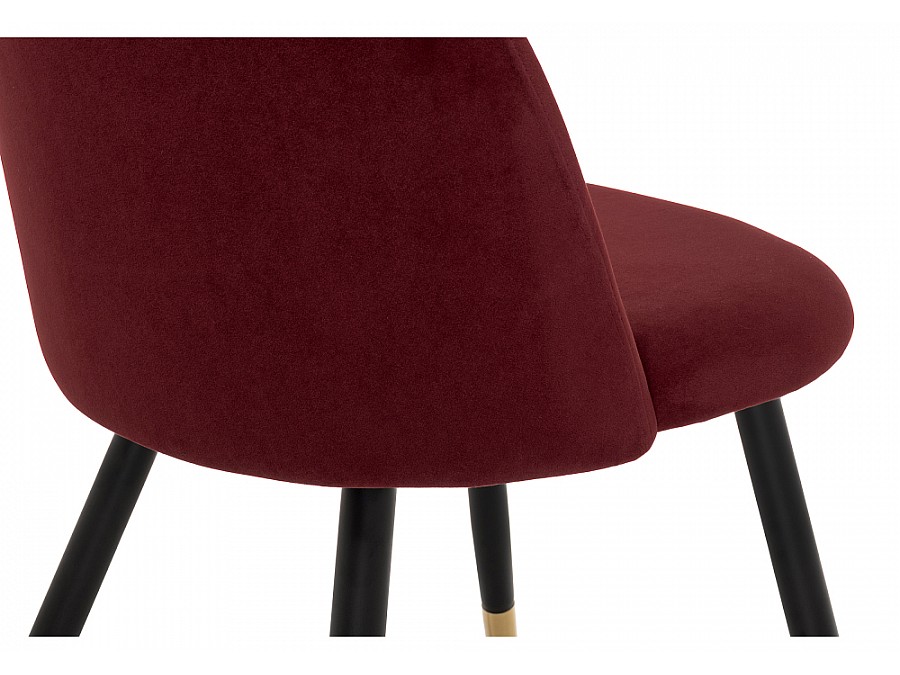 Стул на металлокаркасе Gabi бордовый