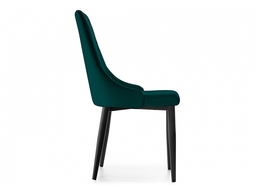 Стул на металлокаркасе Kora green / black