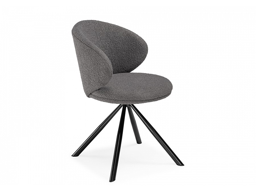 Стул на металлокаркасе Solomon крутящийся gray / black