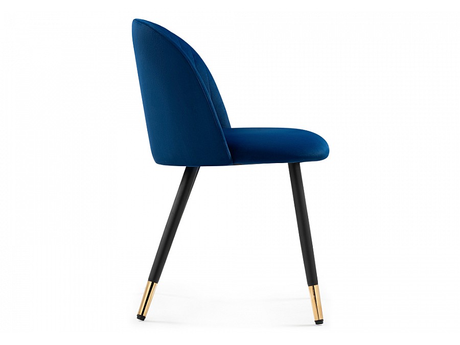 Стул на металлокаркасе Gabi dark blue / black / gold