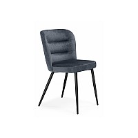 Стул на металлокаркасе Kilian dark gray / black