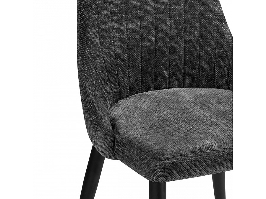 Стул на металлокаркасе Kora black / dark gray