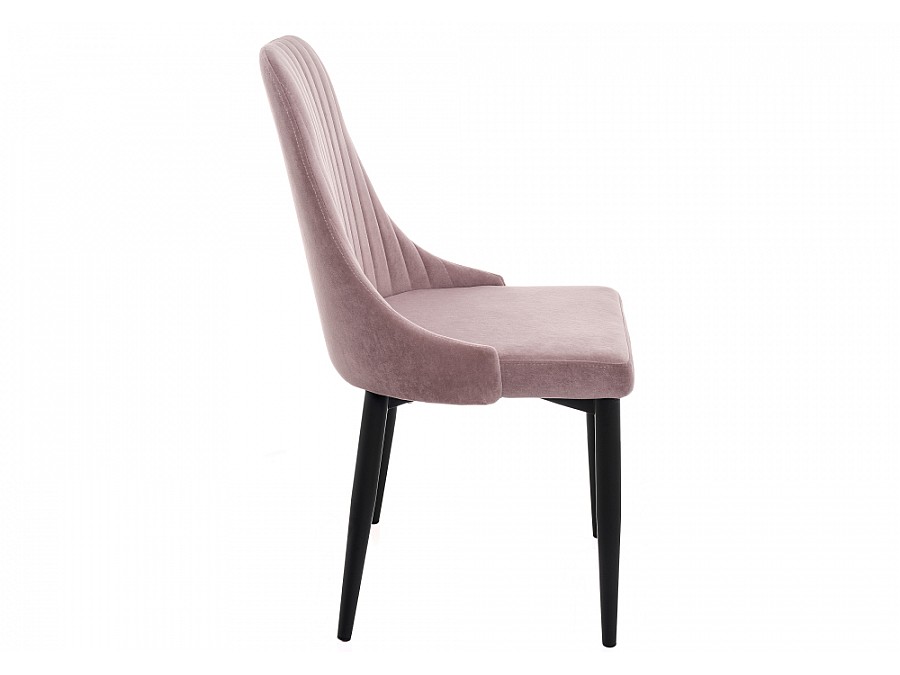 Стул на металлокаркасе Kora light purple / black