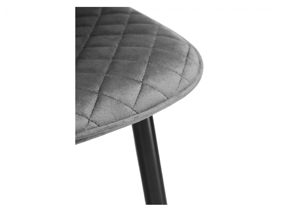 Стул на металлокаркасе Capri dark gray / black