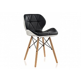 Стул деревянный PC-027 черный / белый