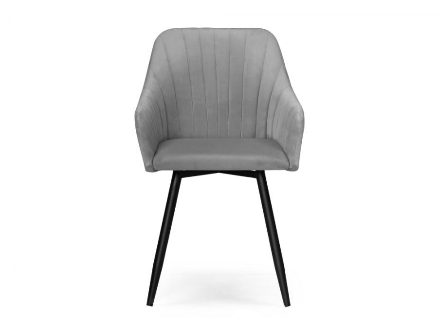 Стул на металлокаркасе Слэм крутящееся темно-серое / черное