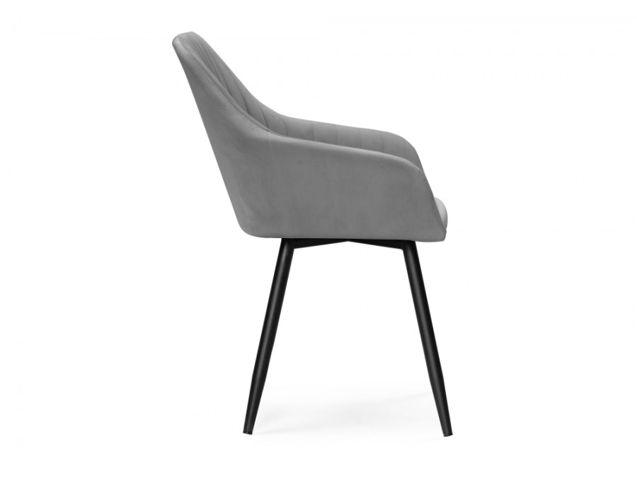 Стул на металлокаркасе Слэм крутящееся темно-серое / черное