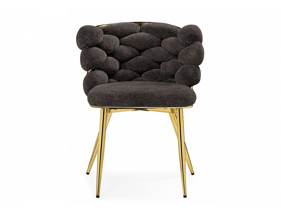 Стул на металлокаркасе Rendi gold / gray