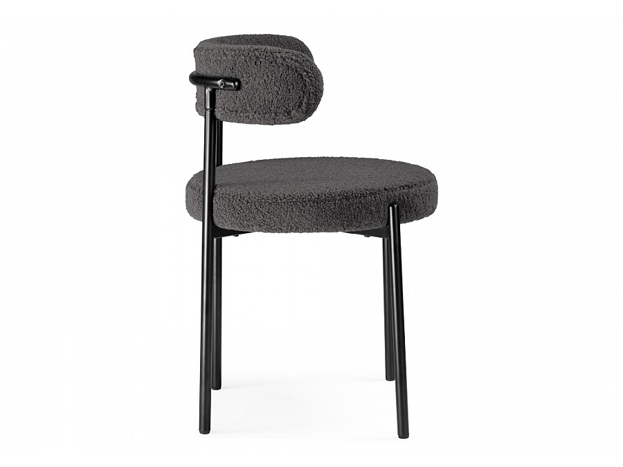 Стул на металлокаркасе Rudi dark gray / black
