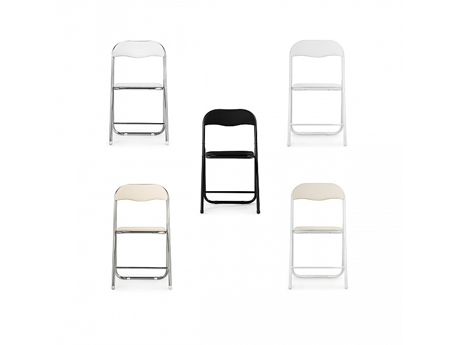 Стул на металлокаркасе Fold 1 складной white / white