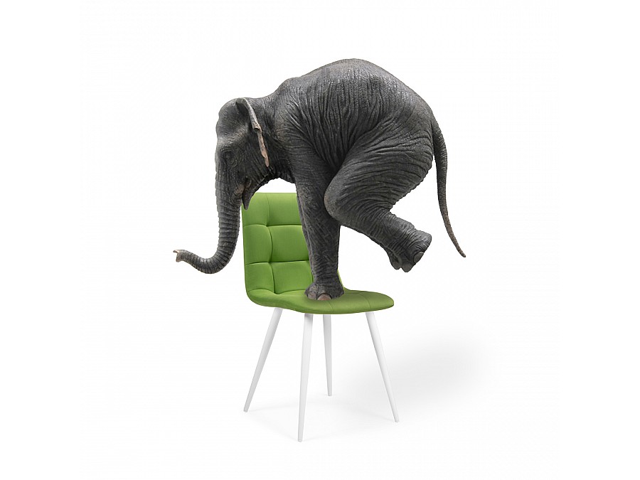 Стул на металлокаркасе Чилли велюр светло-зеленый / белый