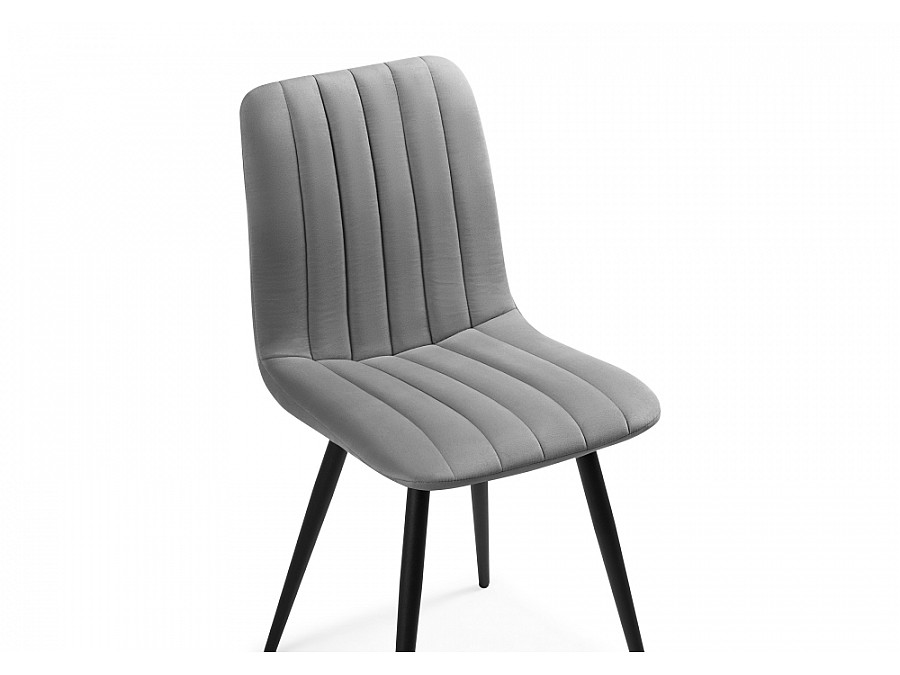 Стул на металлокаркасе Дани темно-серый / черный