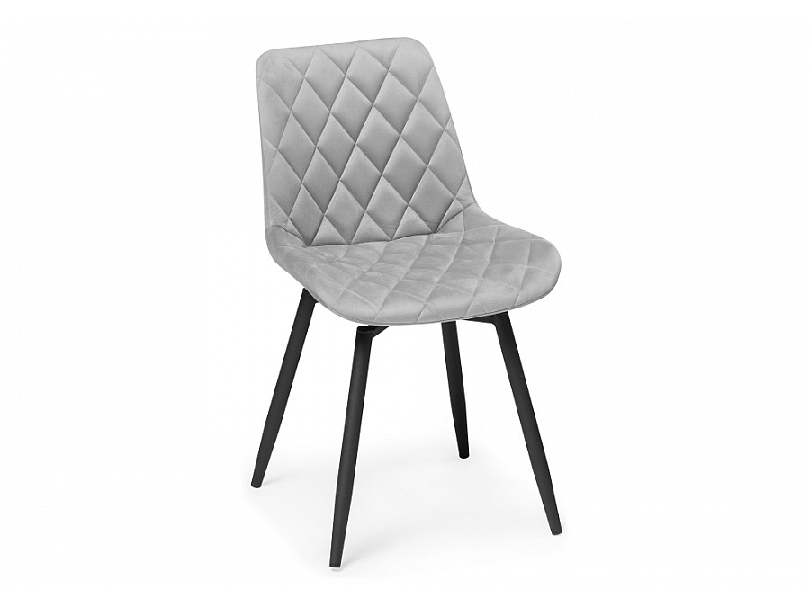 Стул на металлокаркасе Баодин К крутящийся светло-серый / черный