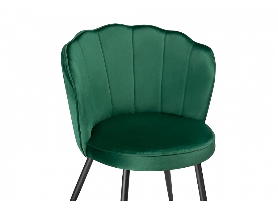 Стул на металлокаркасе Coral green / black