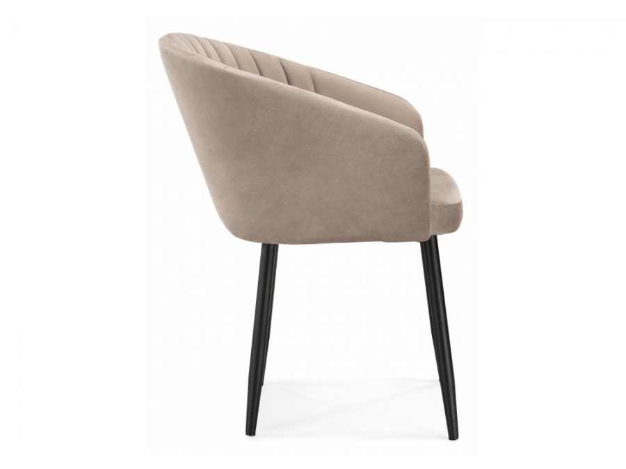 Стул на металлокаркасе Корсо бежевое / черное