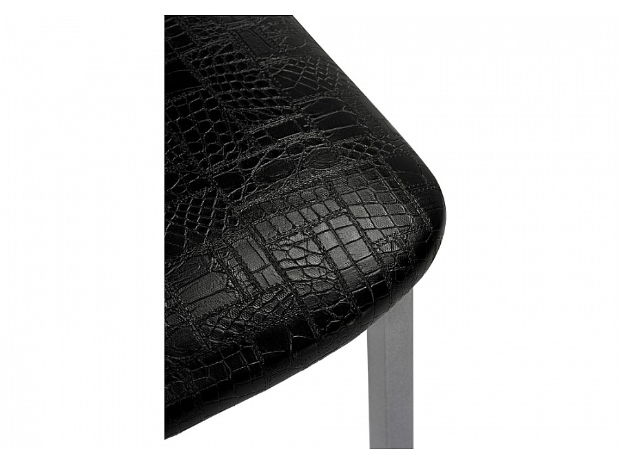 Стул на металлокаркасе Bozanak черный крокодил / светлый мусс