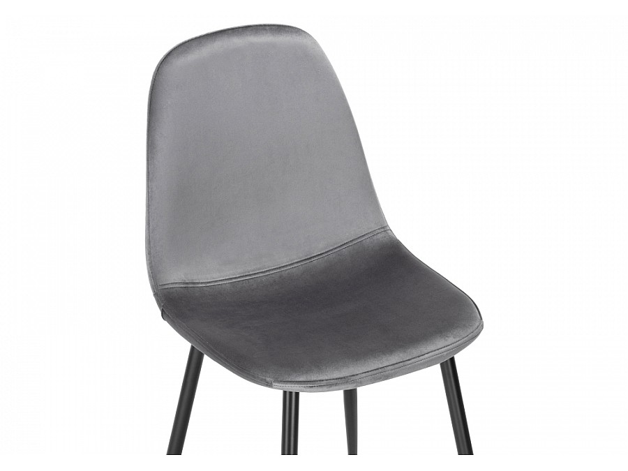 Стул на металлокаркасе Lilu dark grey / black