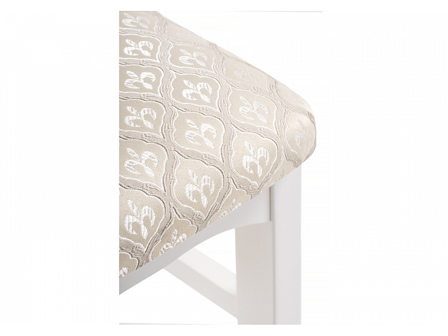 Стул деревянный Гроджин белый / бежевый