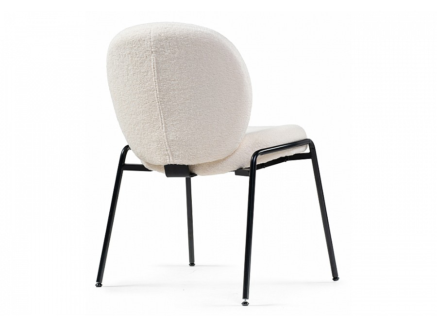 Стул на металлокаркасе Kalipso 1 white / black